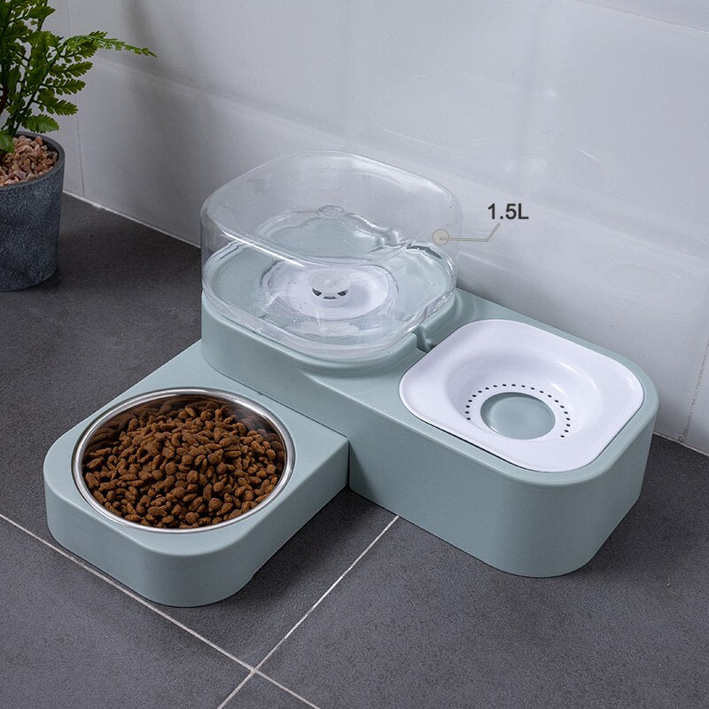 Hot Sell Pet Cat Bowl Dog for Cats Feeder Bowls Kitten Automatic Drinking Fountain 1.5L Capacity Puppy Feeding Waterer Products