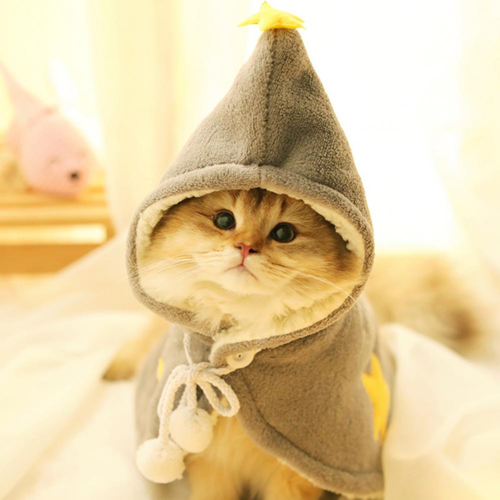 Pet Cloak Adjustable Cat Dog Puppy Cloak Cape Coat Christmas Costume Decor Pet Supplies Dog clothes dog accessories 2021