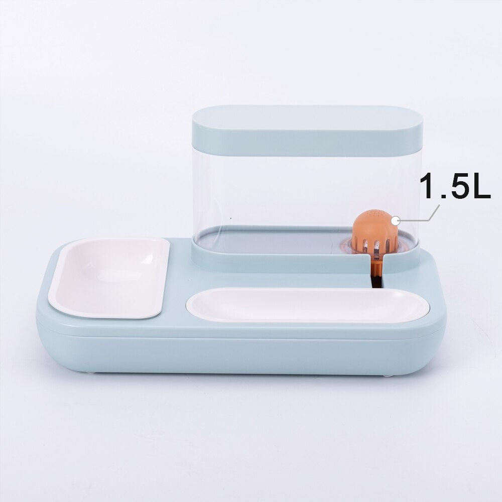 Hot Sell Pet Cat Bowl Dog for Cats Feeder Bowls Kitten Automatic Drinking Fountain 1.5L Capacity Puppy Feeding Waterer Products