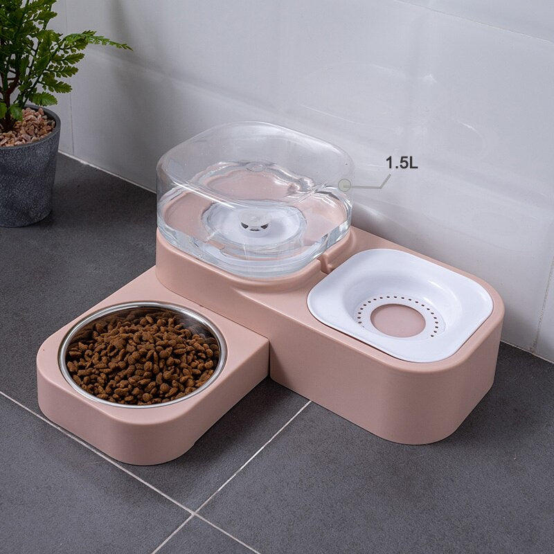 Hot Sell Pet Cat Bowl Dog for Cats Feeder Bowls Kitten Automatic Drinking Fountain 1.5L Capacity Puppy Feeding Waterer Products