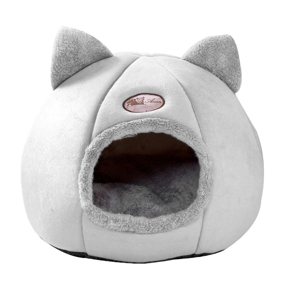 Soft Cat Bed Puppy Dogs Basket for Cat‘s House Deep Sleep Pet Tent Cozy Cave Beds Pet Nest Indoor cama gato Cat Supplies