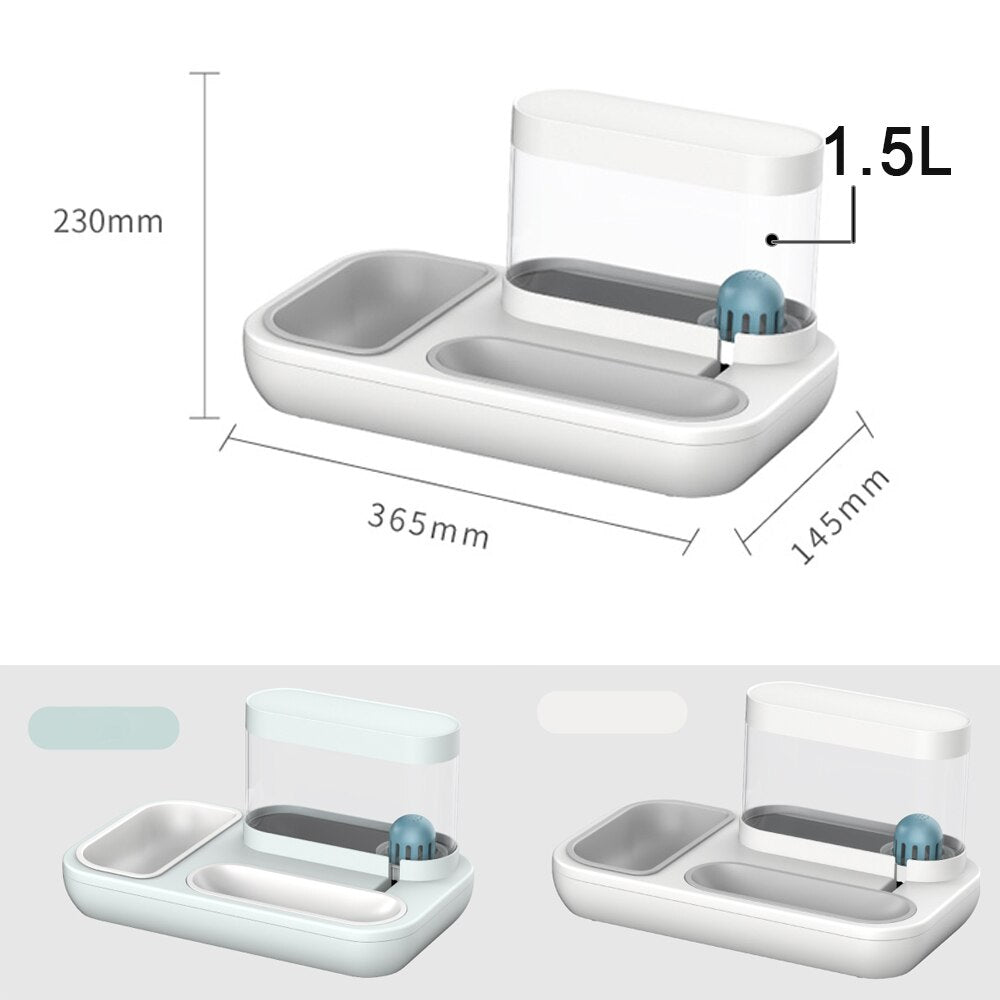 Hot Sell Pet Cat Bowl Dog for Cats Feeder Bowls Kitten Automatic Drinking Fountain 1.5L Capacity Puppy Feeding Waterer Products