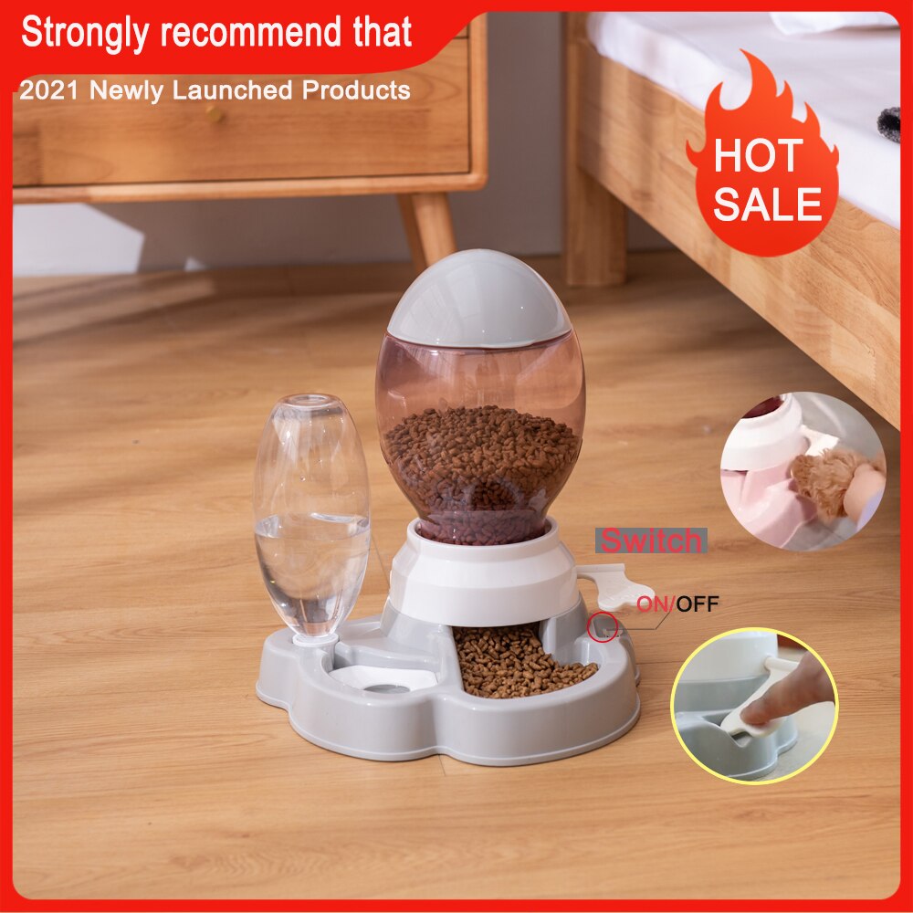 Hot Sell Pet Cat Bowl Dog for Cats Feeder Bowls Kitten Automatic Drinking Fountain 1.5L Capacity Puppy Feeding Waterer Products