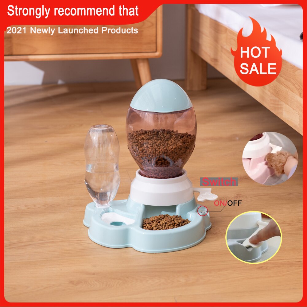 Hot Sell Pet Cat Bowl Dog for Cats Feeder Bowls Kitten Automatic Drinking Fountain 1.5L Capacity Puppy Feeding Waterer Products