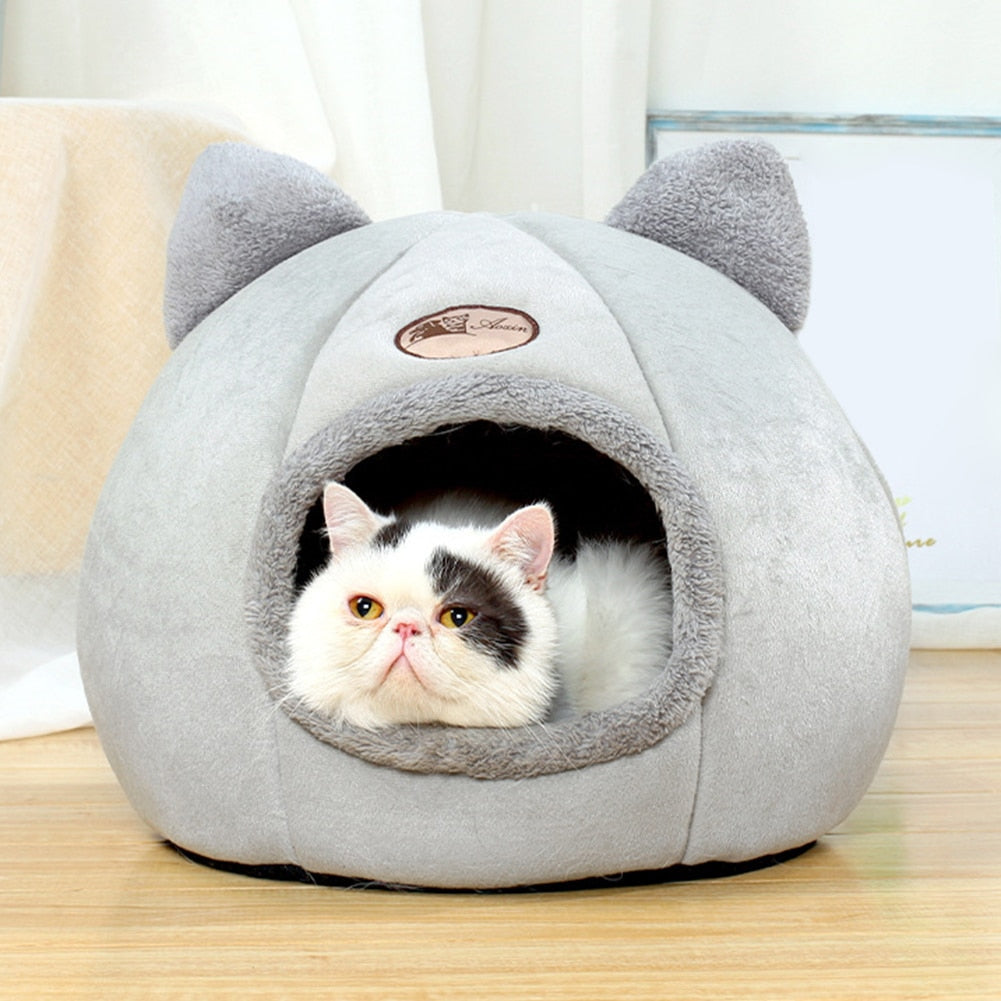Soft Cat Bed Puppy Dogs Basket for Cat‘s House Deep Sleep Pet Tent Cozy Cave Beds Pet Nest Indoor cama gato Cat Supplies