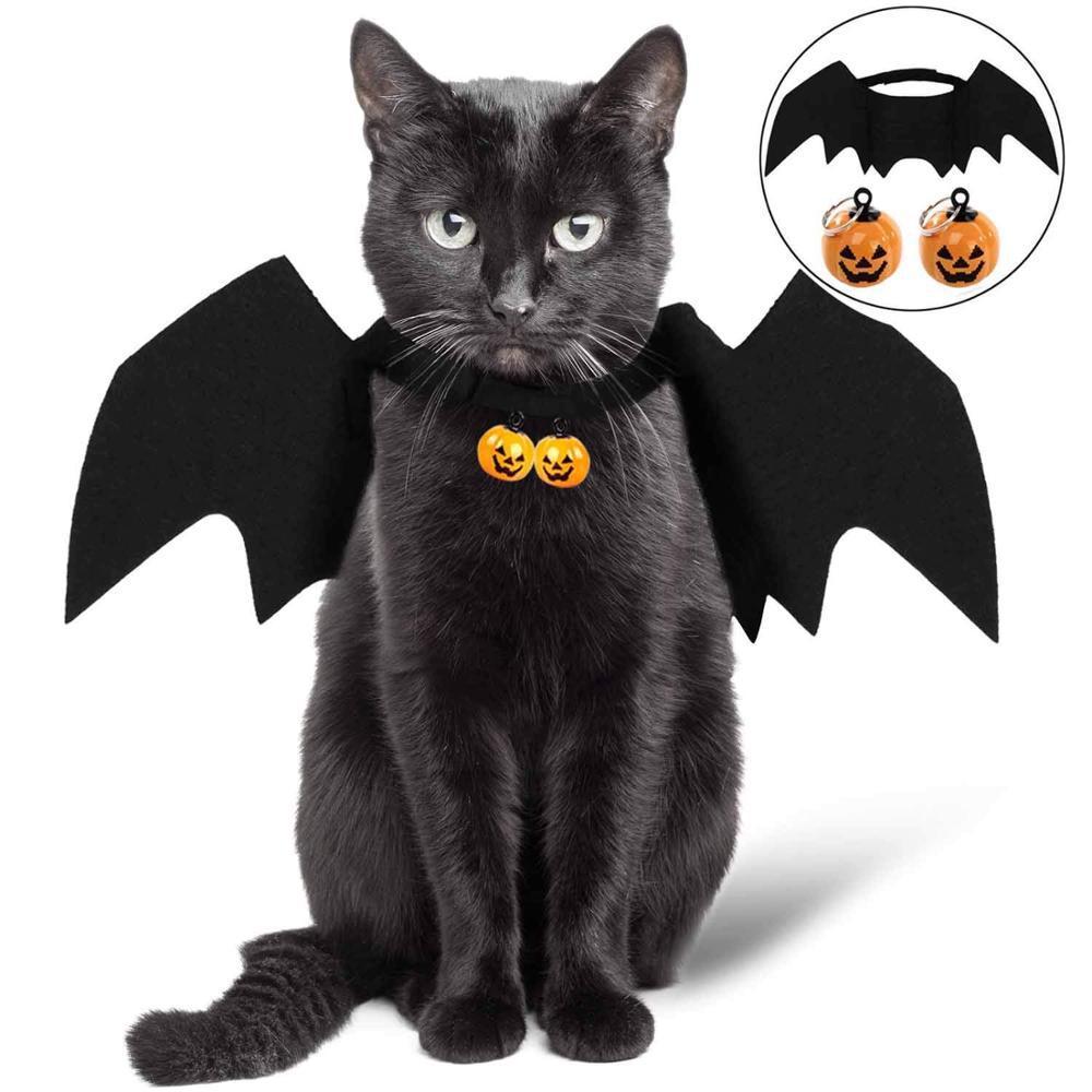 Fashion Cat Clothes Bat Wings Funny Dog Costume Artificial Wing Pet Cosplay Prop Halloween Clothes Cats Dog Costume Pet Supplies