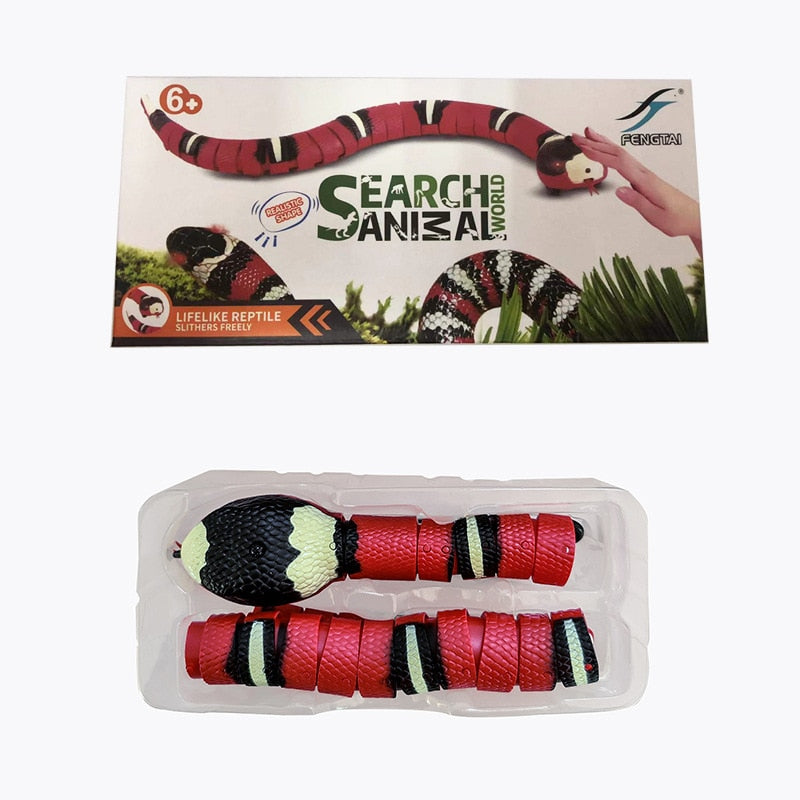Smart Sensing Snake Automatic Electric Cat Toys USB Charging Pet Interactive Toys Dogs Game Play Toy Cat Accessories