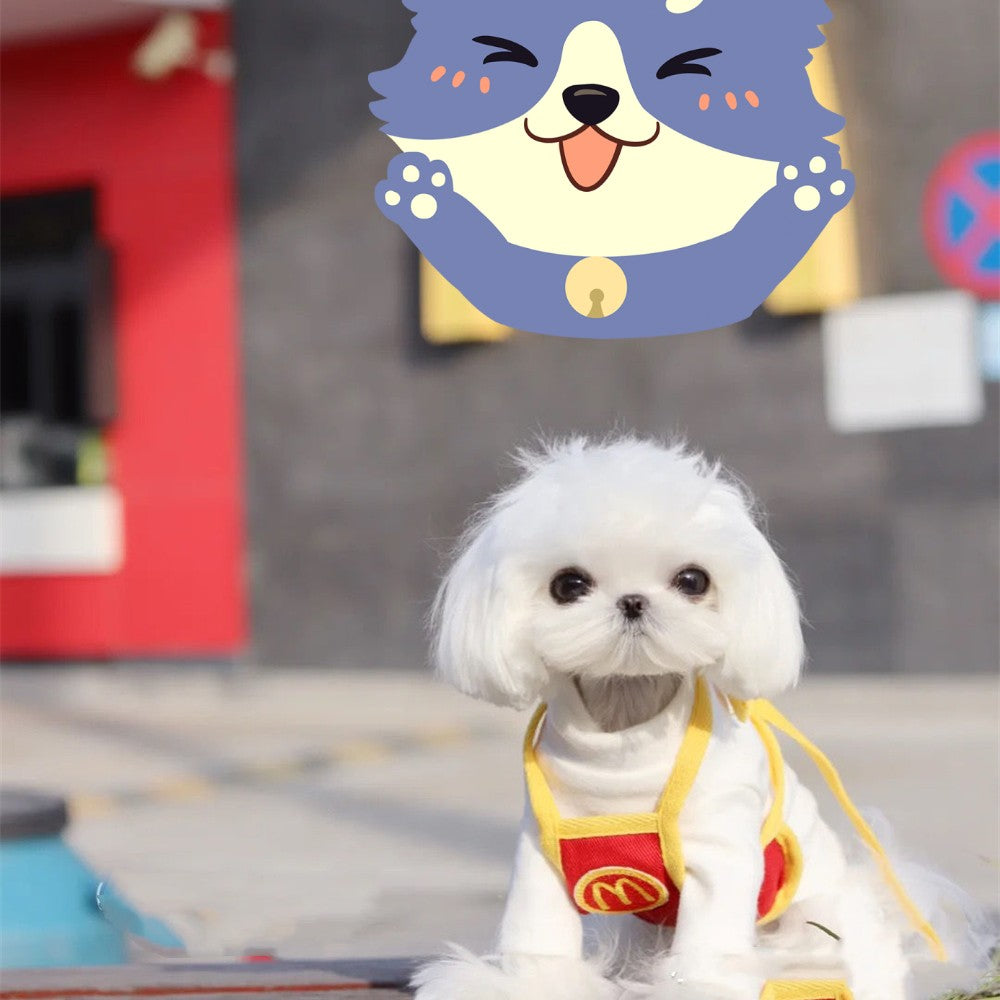 Cute Clothes Dog Apron Pet Slobber Bib Birthday Scarf Cat Bib  Cat Costumes  Dog Halloween  Cat Cosplay  Halloween