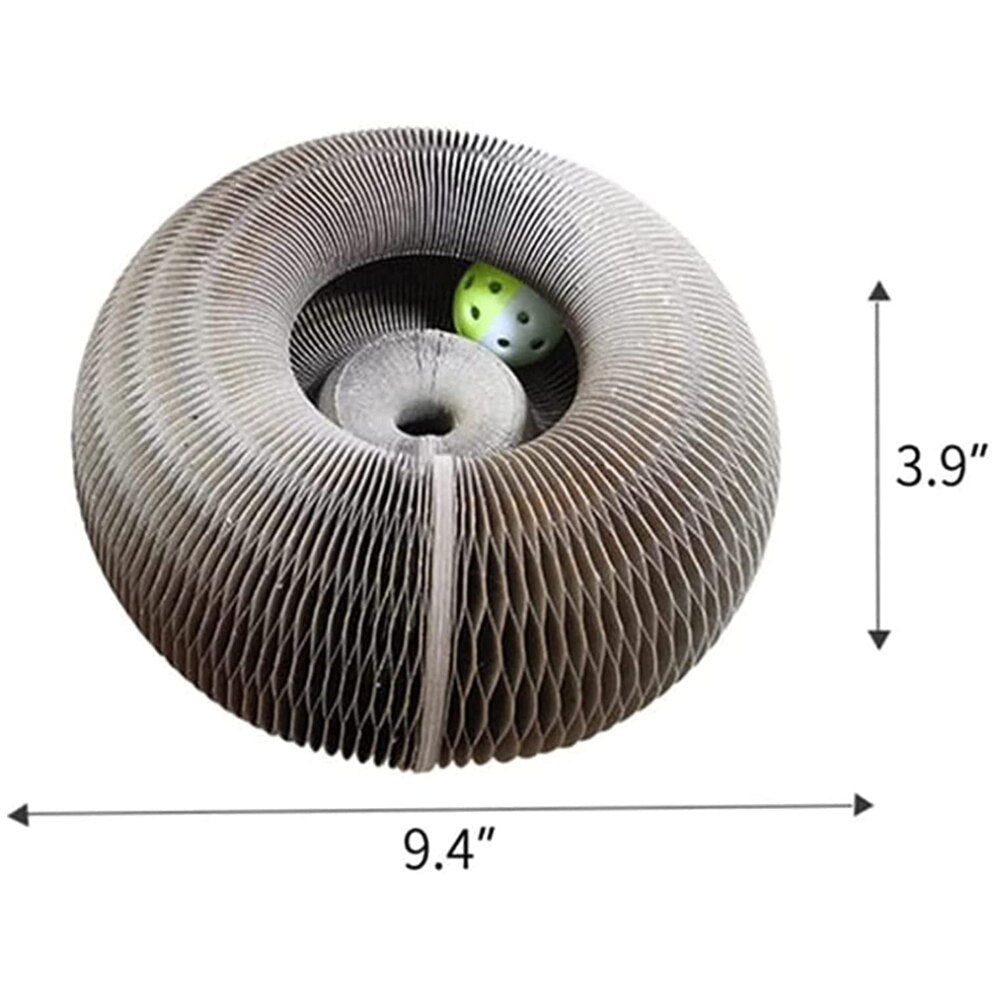 Cat Toys Magic Organ Cat Scratch Board Cat Toy with Bell Cat Grind Claw  Climbing Corrugated Paper Cat Scratch Toy Cat Product
