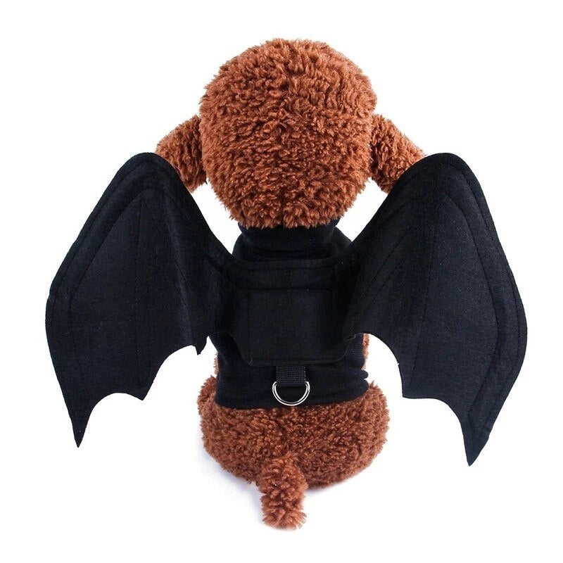 Fashion Cat Clothes Bat Wings Funny Dog Costume Artificial Wing Pet Cosplay Prop Halloween Clothes Cats Dog Costume Pet Supplies