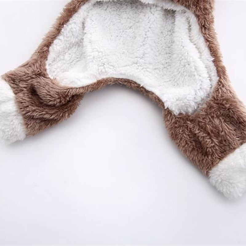 Winter Cat Clothes Warm Fleece Pet Costume For Small Cats Kitten Jumpsuits Clothing Cat Coat Jacket Pets Dog cat clothes funny